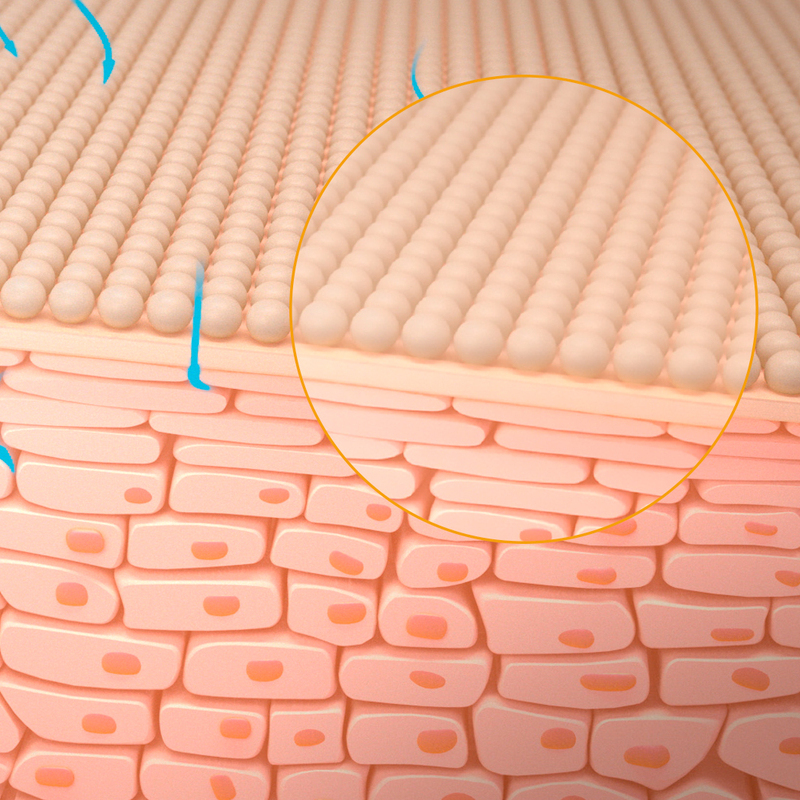 Tecnologia respirável Photoderm cover touch